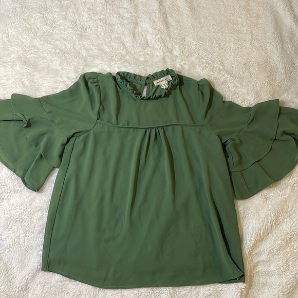 Monteau‎ Green Blouse - Picture 6 of 6
